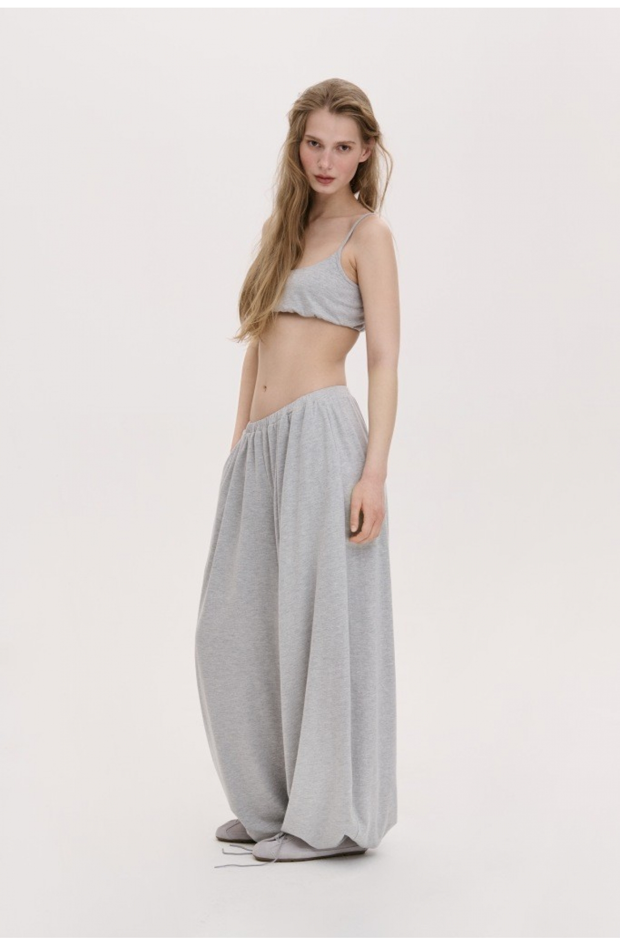 ШТАНИ OVERSIZE З БАВОВНЯНОГО ТРИКОТАЖУ 1285 зображення 25